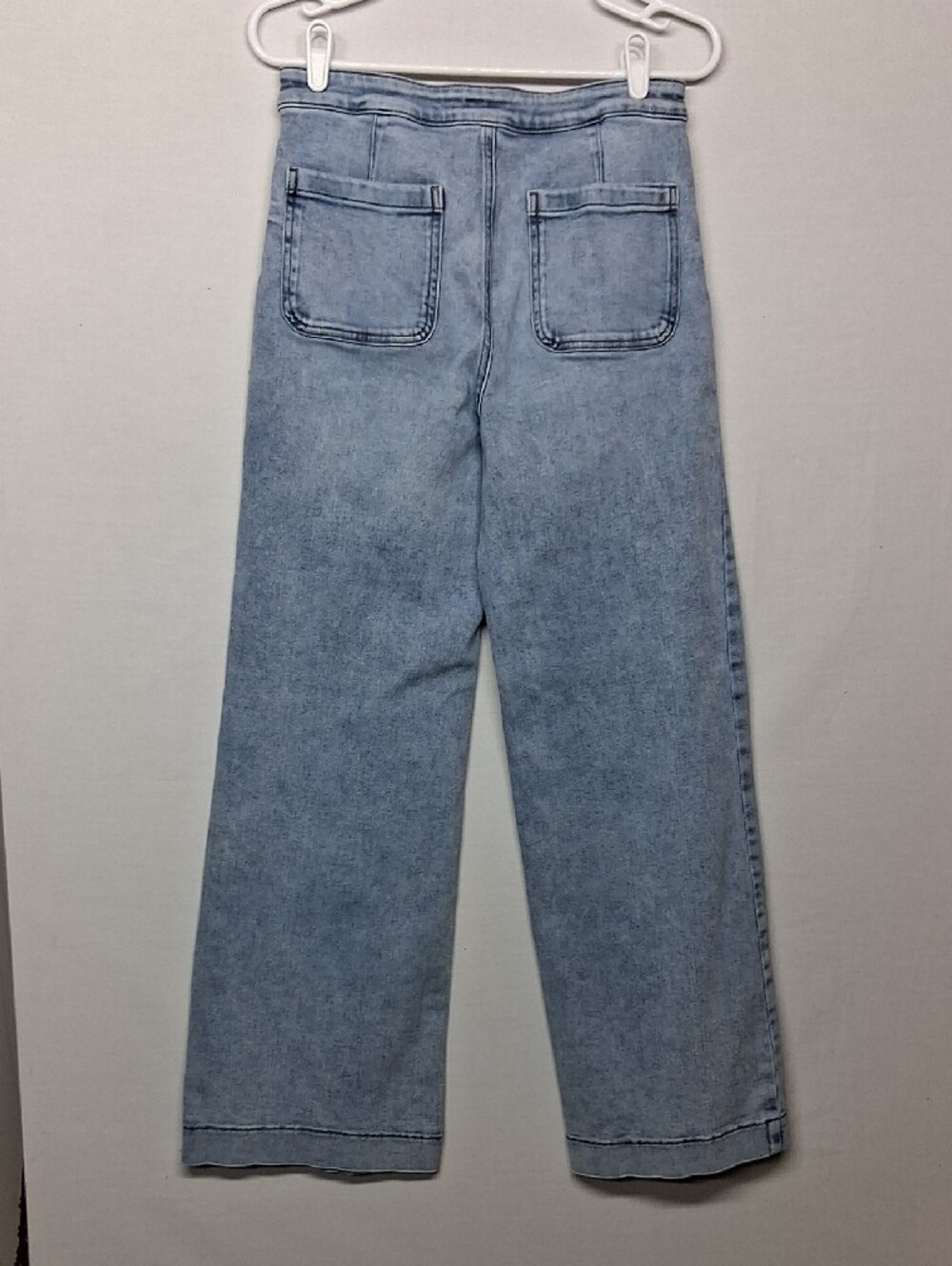 LC Lauren Conrad Light Blue High-Rise Wide-Leg Jeans - Picture 8 of 9